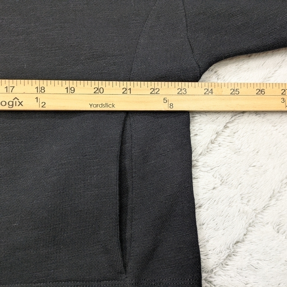 Sweaty Betty Hoodie Women's S Black Essentials Crop Pullover Sweat French Terry - Picture 3 of 7